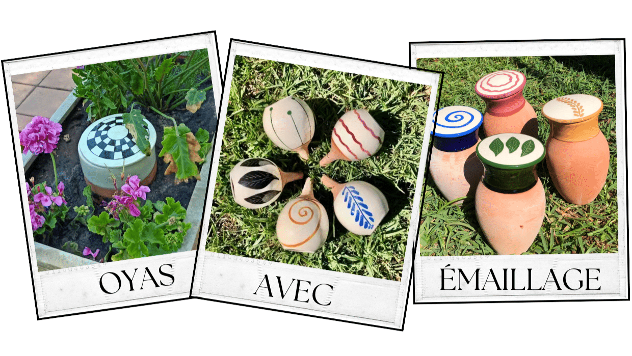 Oyas : des pots d'irrigation émaillés